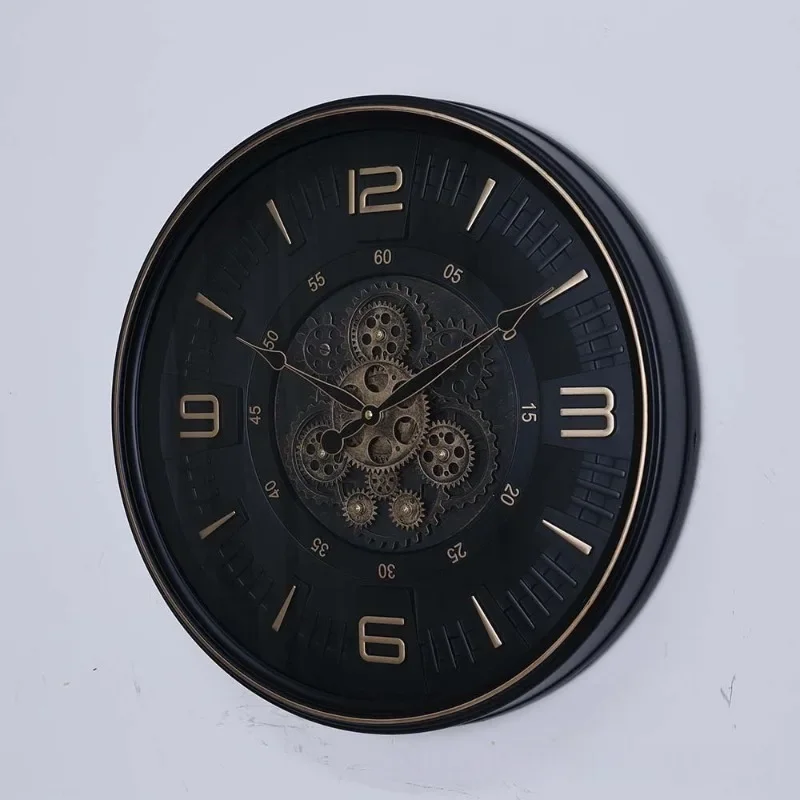 Gear Wall Clock Modern Wall Watch Nordic Elegant Decorative Clocks Silent Luxury Aesthetic Living Room Watches Home Decoration