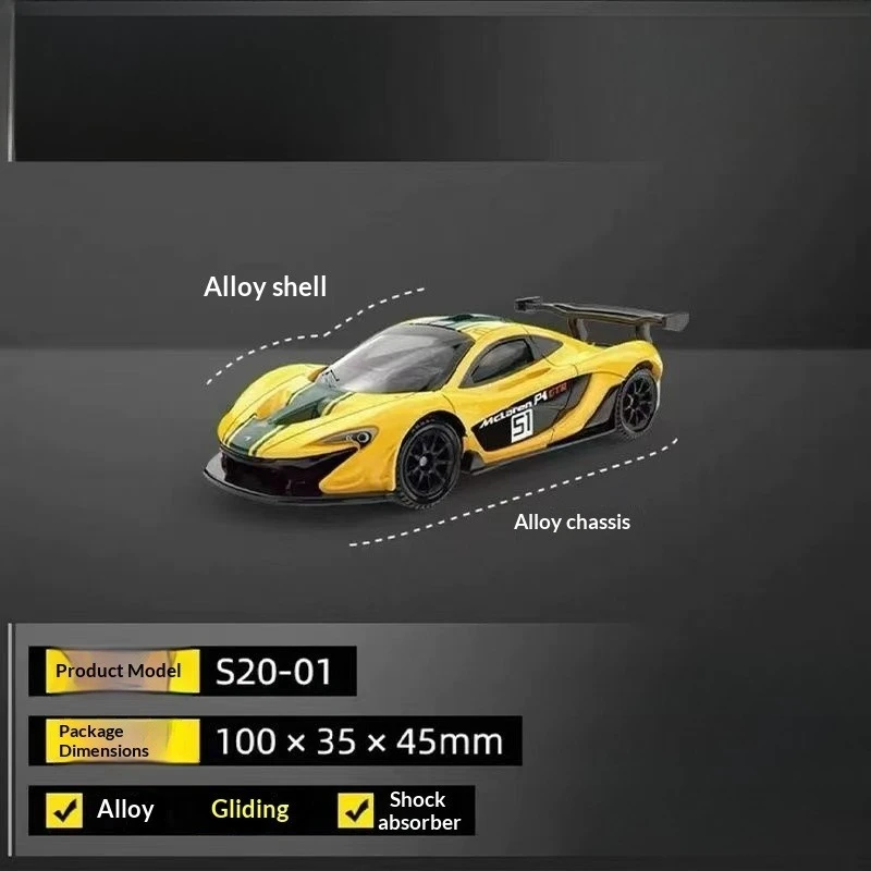 1:62 voor McLaren P1 GTR (Deluxe Edition) Legering Model Auto Collectie Jongen Gift 82538