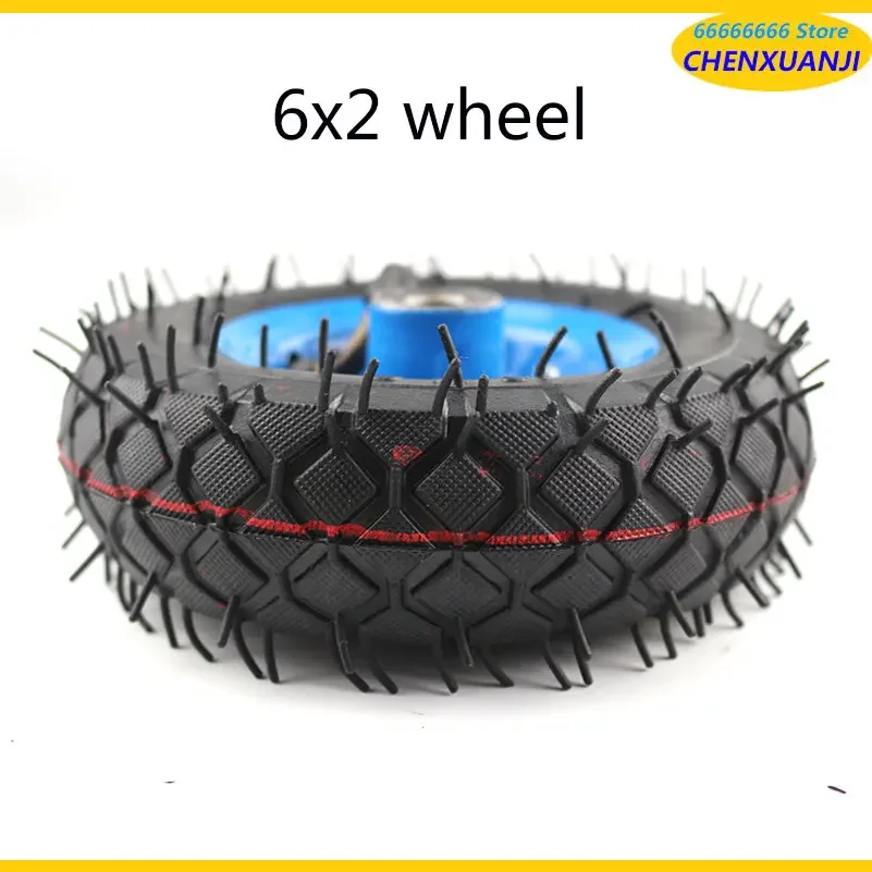 160mm Pneumatic Tyre  6X2 Inflation Tire Wheel Use 6\