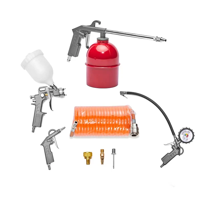 Imagem -02 - Conjunto de Ferramentas de Compressor de ar Pneumático Garage Kit Pcs