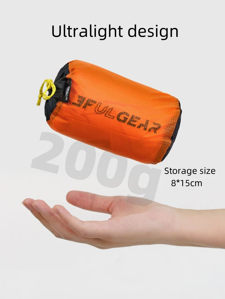 3F UL Gear Poncho Ultraleichter multifunktionaler Regenmantel Outdoor Tragbare 3-in-1-Plane/Fußabdruck Wasserdicht Wandern Rucksackreisen – Detail 13