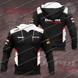 Motorcycle Locomotive Racing Modified Hoodie 3D Print Ducatis Sweatshirt Off-Road Long-Sleeved Men's Women's Cycling Clthose