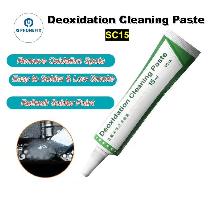 

15ML Deoxidation Cleaning Paste Easy-to-clean Mobile Phone Repair for Circuits PCB Solder Joint Deoxidation Solder Paste Tools