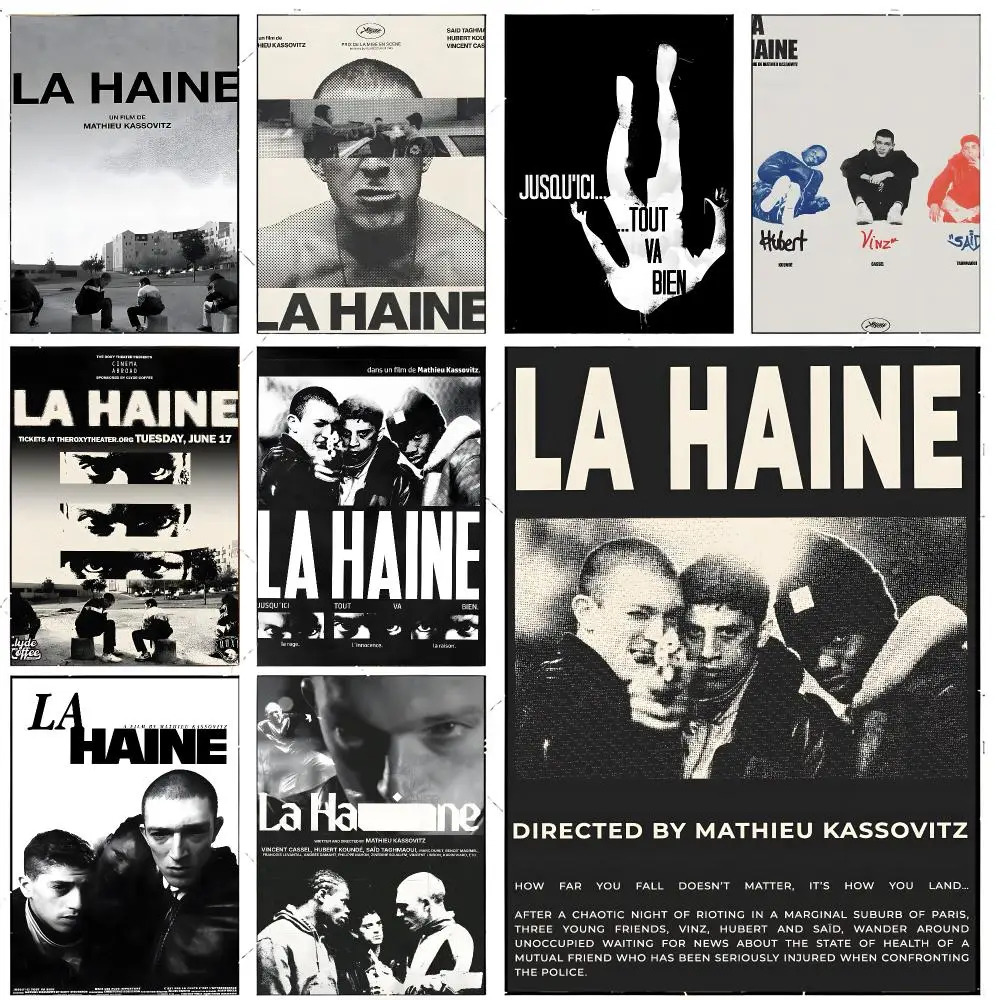 film drama social critique L-La Haine Poster Premium Decor Art & Gift for Household Lounge Home Ornaments