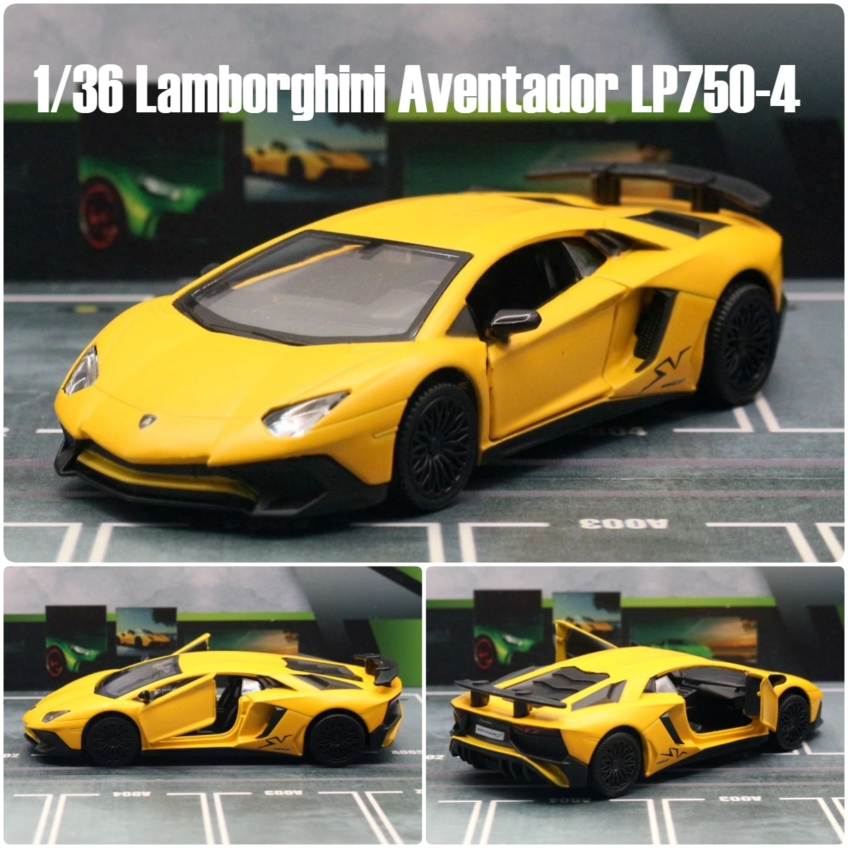 1/36 Lamborghini Aventador LP750-4 SV Coupe Toy Car RMZ City