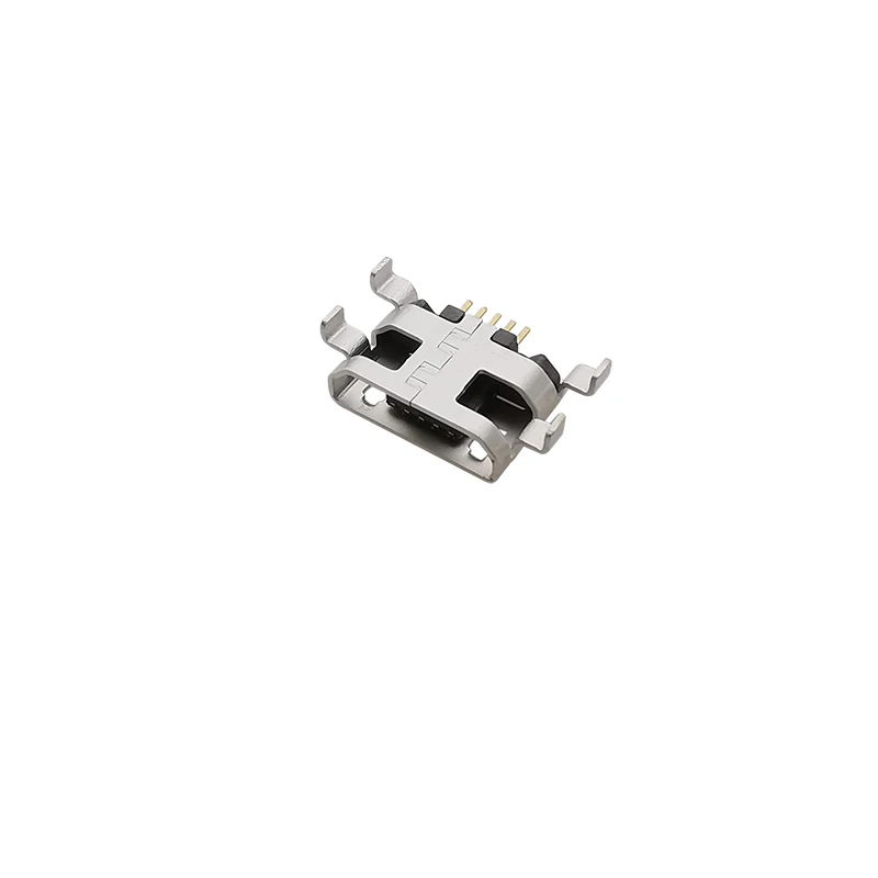 10Pcs Micro USB Female 5 Pin Connector Soldering Type DIY Repair Replacement Charging Port Micro USB Socket Jack Mid Mount 0.8mm