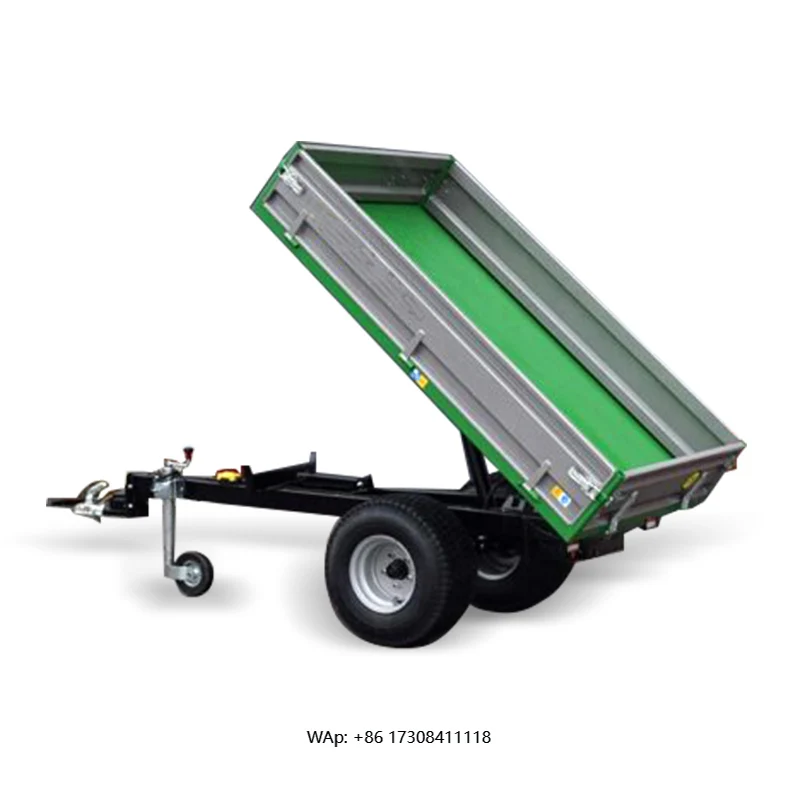 Mini remolque de transporte de 2 toneladas fabricado en China