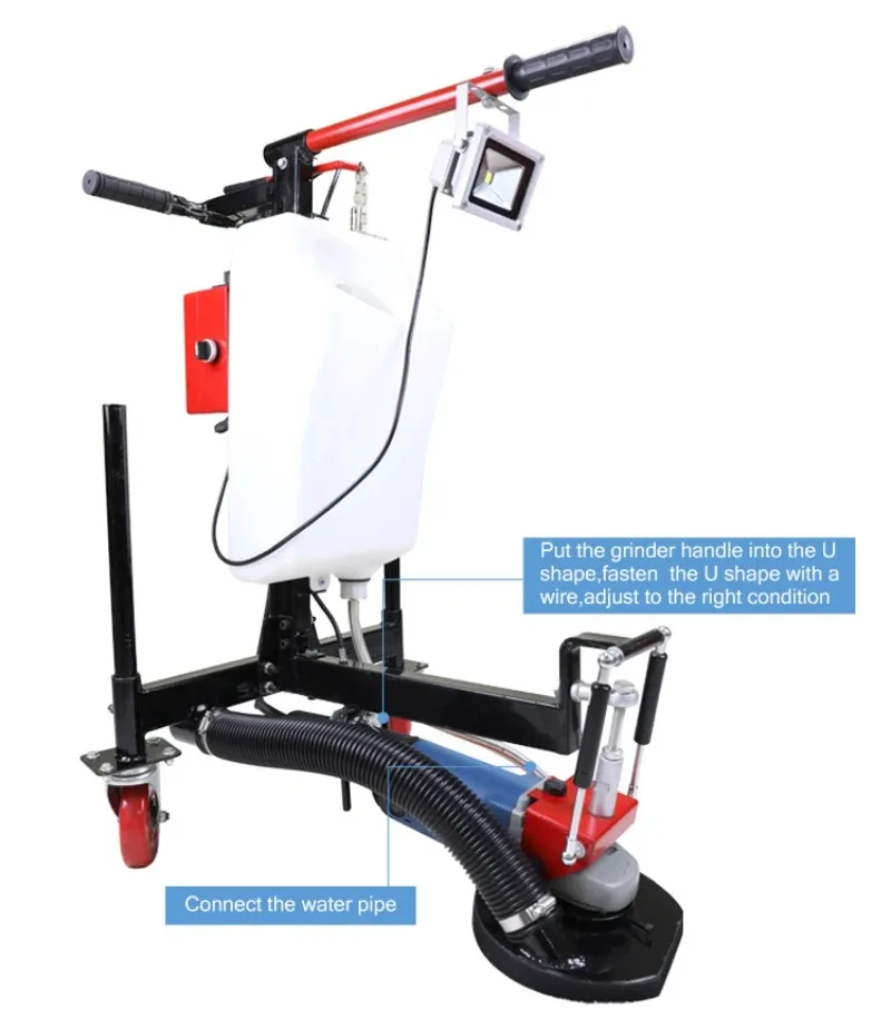 Epoxy Polisher Vertical Corner Floor Grinder Rack For Sale
