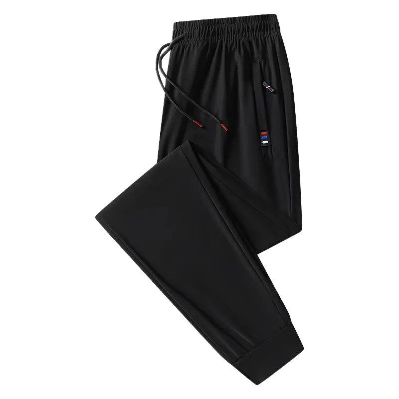 

Ice Silk Qui Dry Spor, свободные женские повседневные брюки, дышащие тонкие брюки с кондиционером, летние длинные прямые брюки
