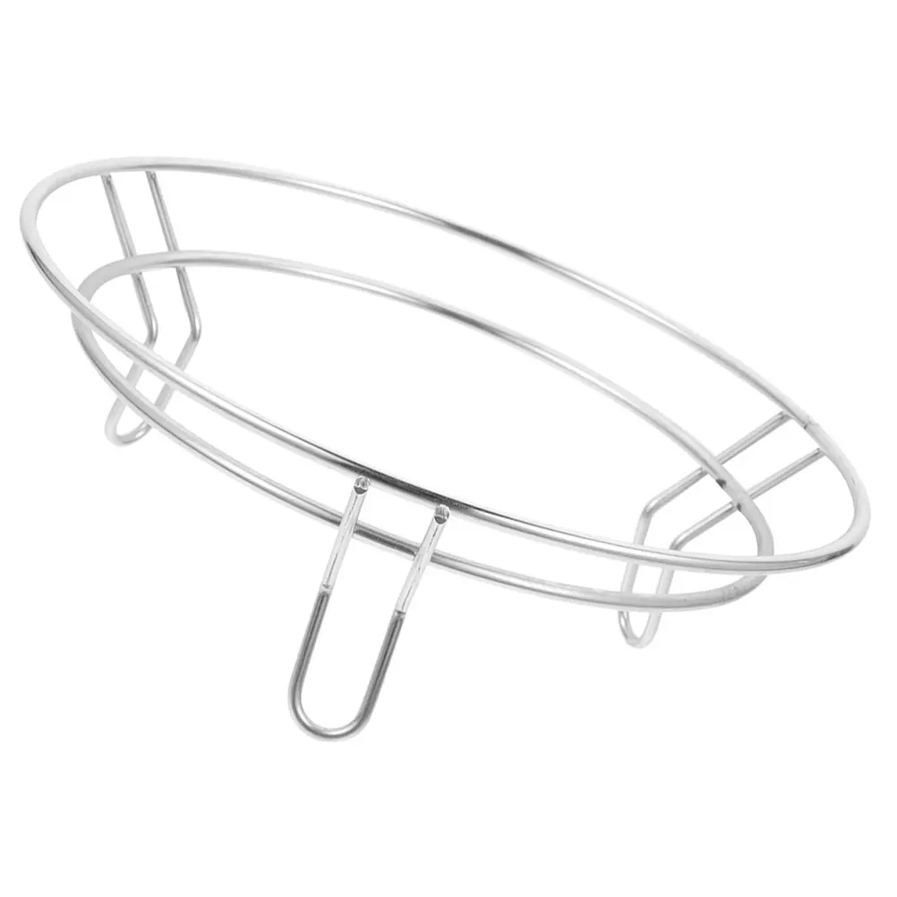 

Pot Rack Storage Wok Holders Heat Resistant Cooking Round Kitchen Stainless Steel Pan Hanging