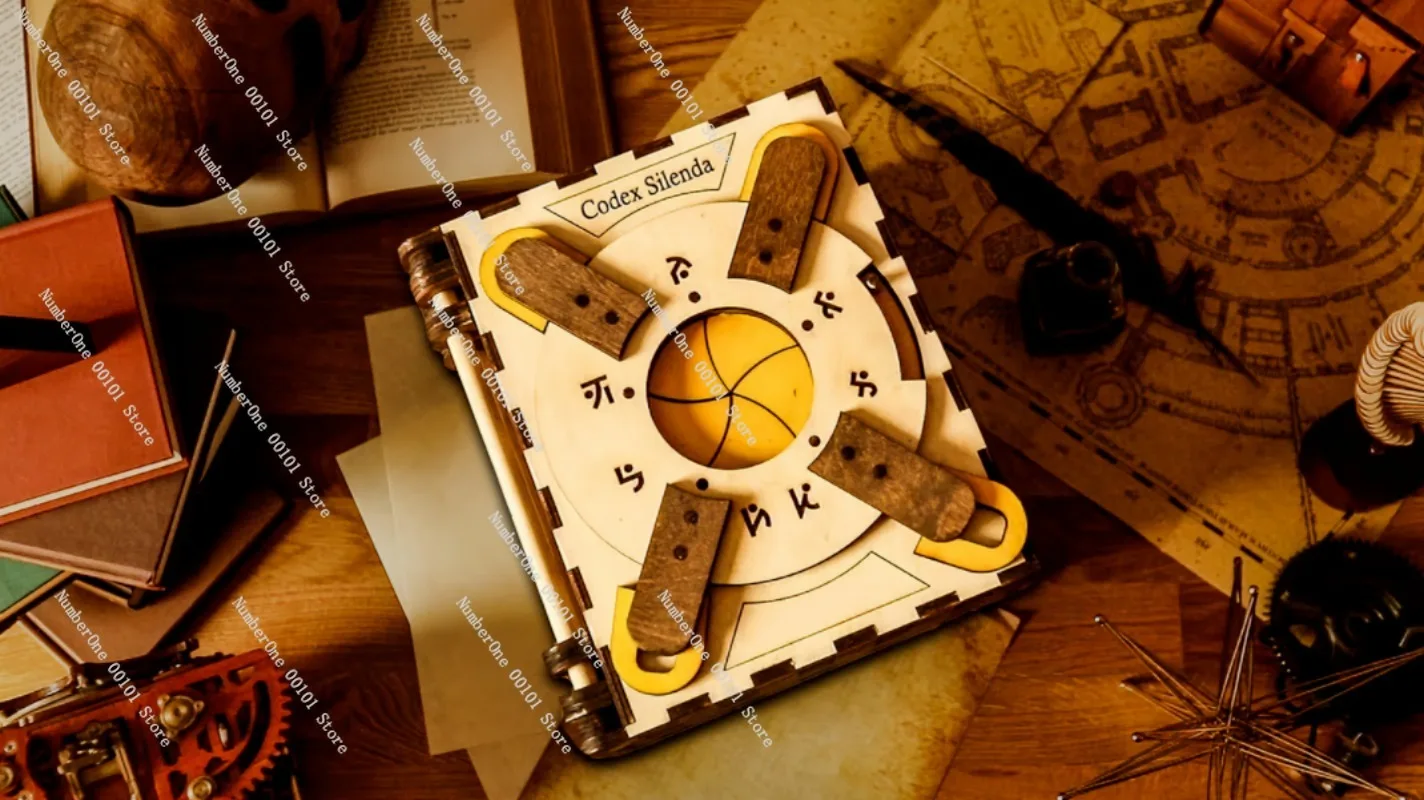 

Hardest Da Vinci Puzzle - Mechanical Code-Breaking Brain Teaser Book DIY
