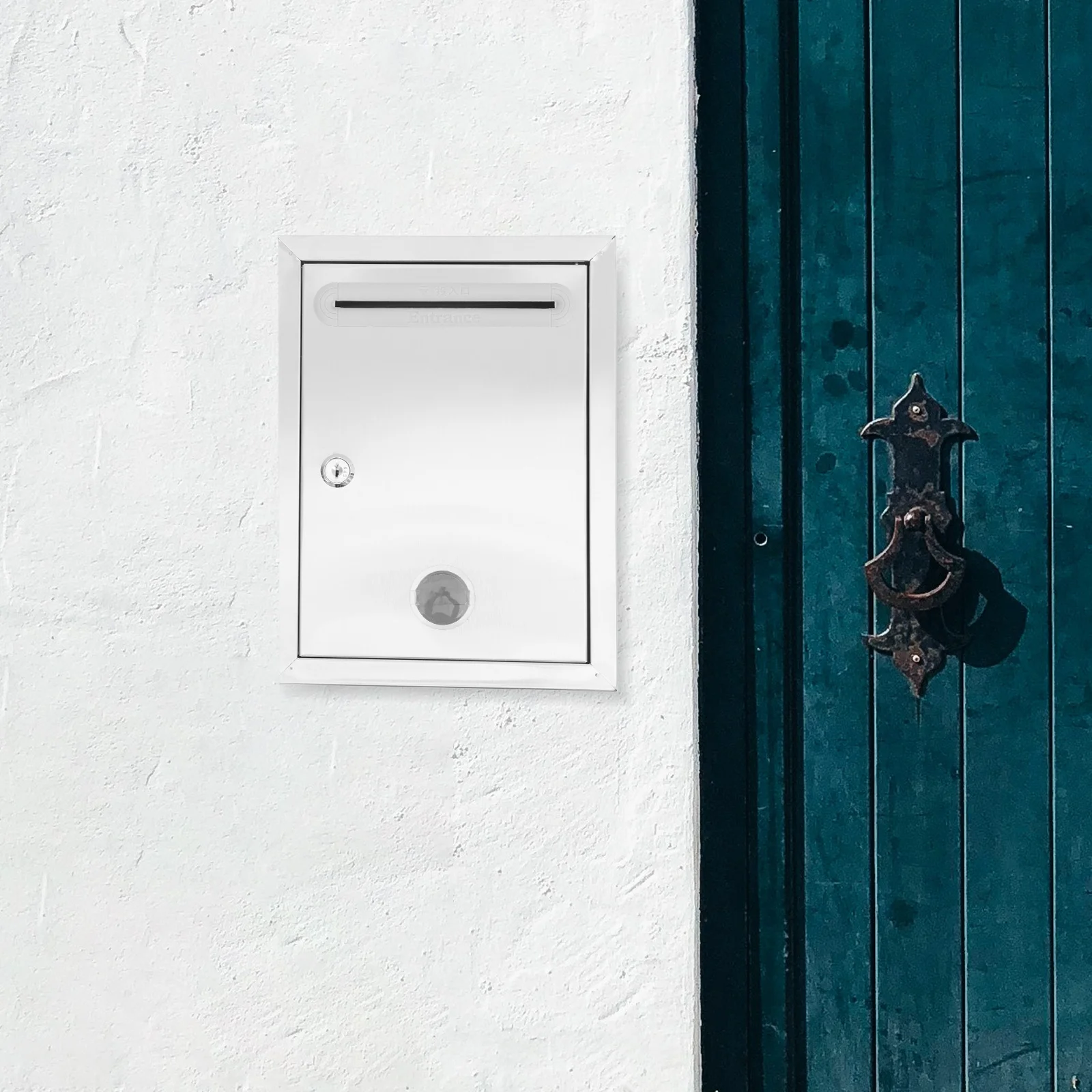 Настенный запираемый ящик из нержавеющей стали, предложение для пожертвований, почтовый ящик для голосования, безопасность, доступное хранение для голосования в общении