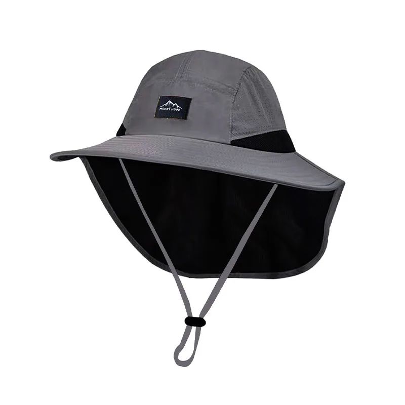 Topi matahari luar ruangan untuk pria dan wanita, syal musim panas, topi nelayan, memancing bernapas, berkemah, topi hiking