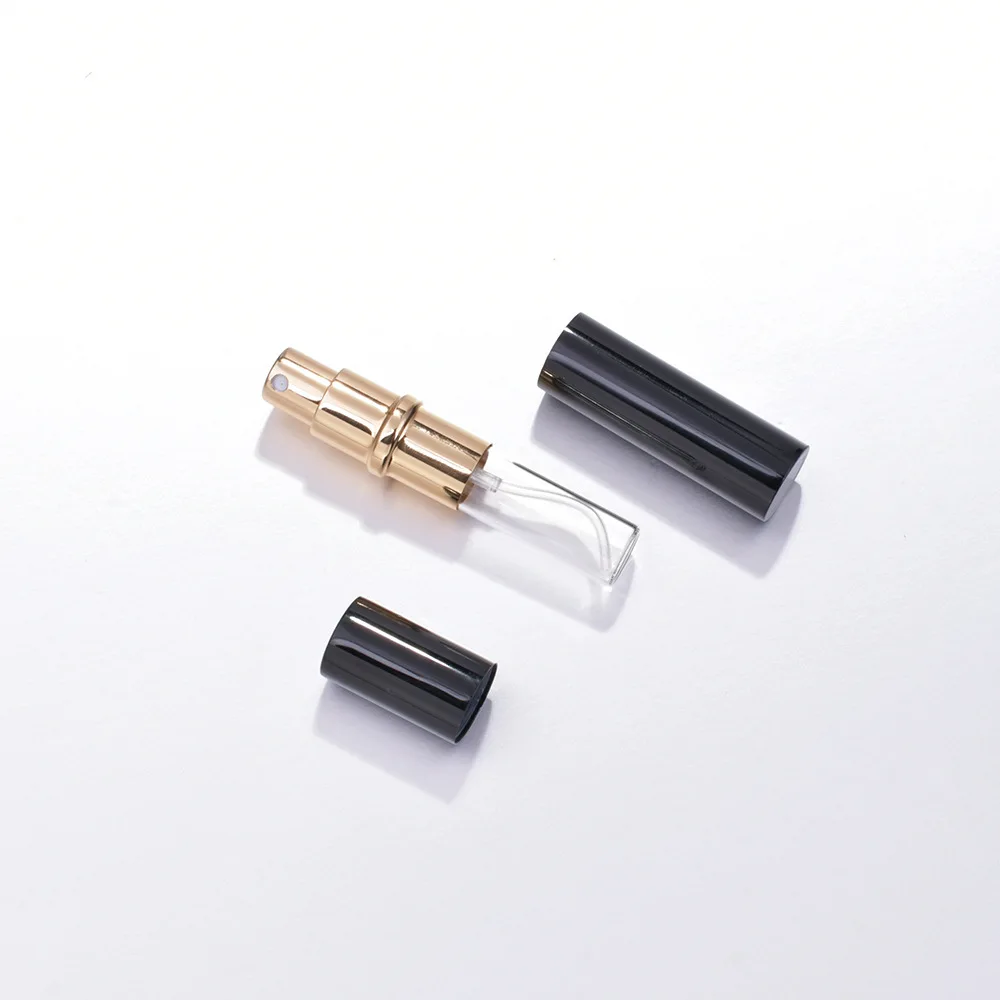 1000PCS 10ml Black Protable Refillable Atomizer Travel Perfume Bottle，100pcs 2ml glass bottle，500pcs perfume refillable