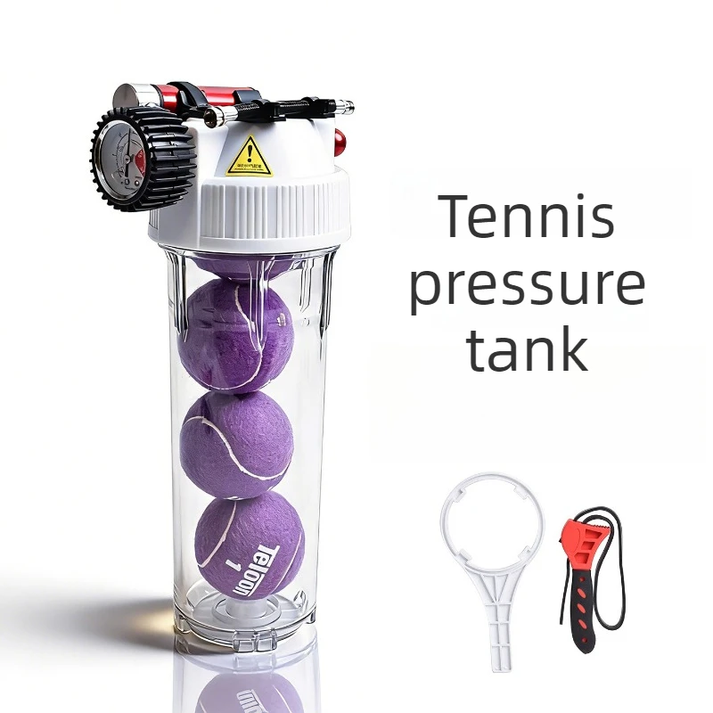 Adjustable Tennis Pressure Tank Large Capacity Tennis Pressure Bottle Durable Ball Inflatable Tubes Portable Sports Accessories
