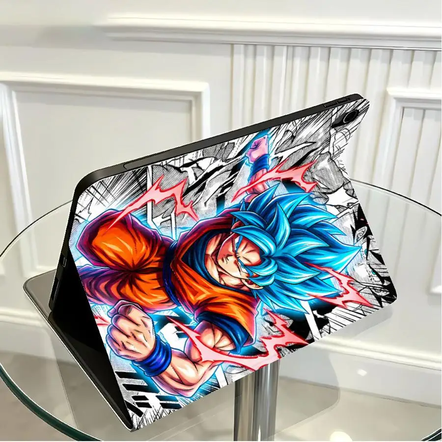 DragonS BallS Goku with Pencil Slot Case for Samsung Galaxy Tab S9+ S10 Lite S7 S8+ A7 Lite S10 Plus A9Plus S11 A8 S10FE S9 FE