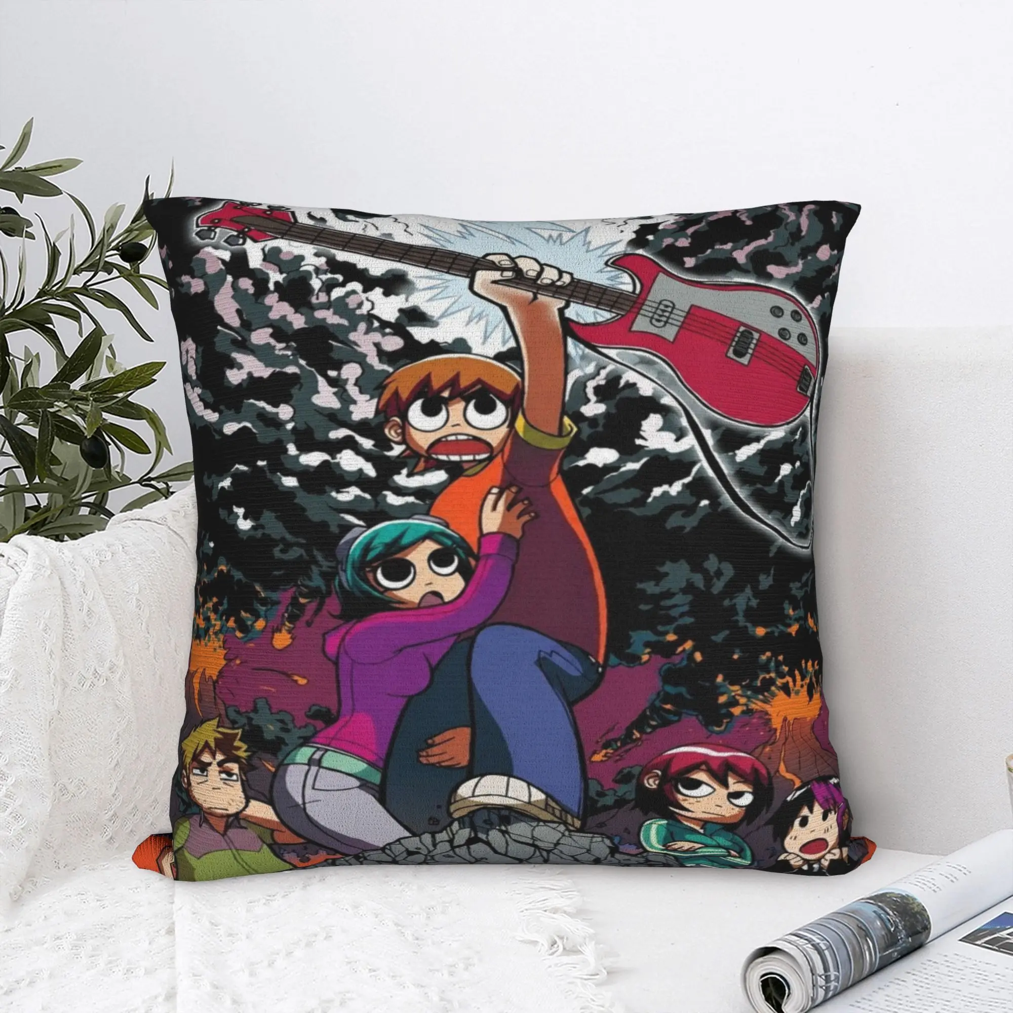 Scott Pilgrim vs. the World Printing Pillowcase Cushion Cover  Pillow Covers New Style Chair Decorations Square Multi Size