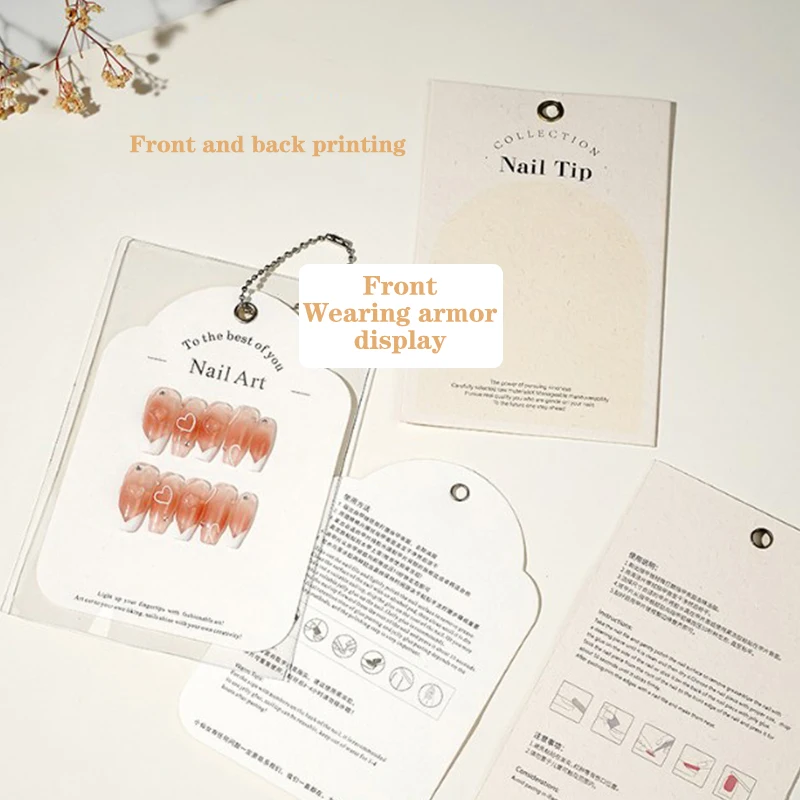 マニキュアペンダント,パッケージディスプレイ,軽くて豪華な偽のネイル,デザインショーカード,サロン