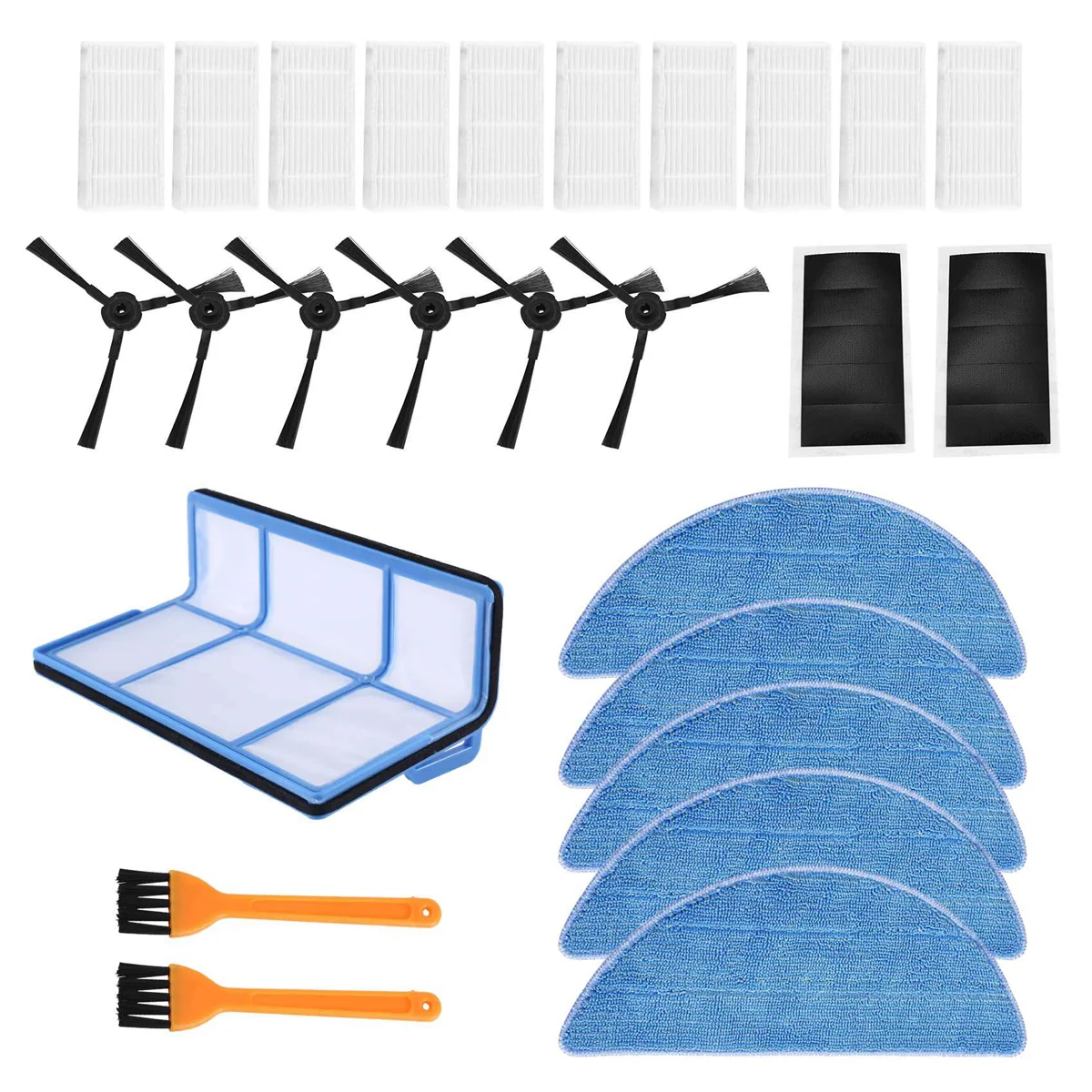 Replacement Accessories Kit for V5 V5S V3 V3S V5Pro V50 V55 X5 V5S Pro Vacuum Robot Cleaner A