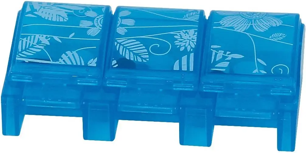 

3-Compartment Pill Case, Medicine Planner, Vitamin Organizer, BPA Free, Compact Design