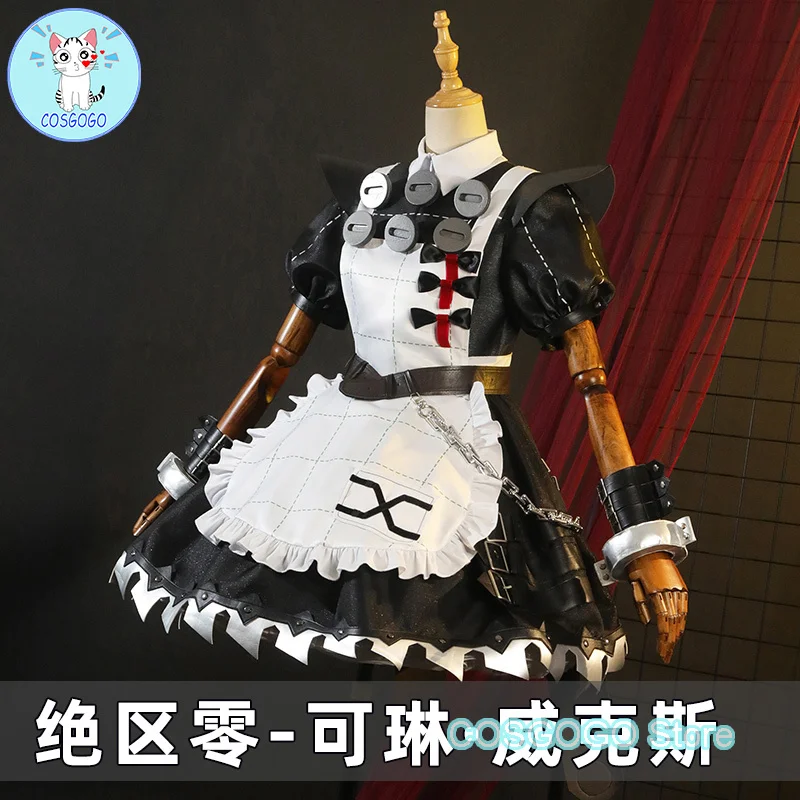 COSGOGO Game Zenless Zone Zero Corin Wickes Chainsaw Maid Outfit Cosplay Costume Halloween Outfits Women Clothing Full Set