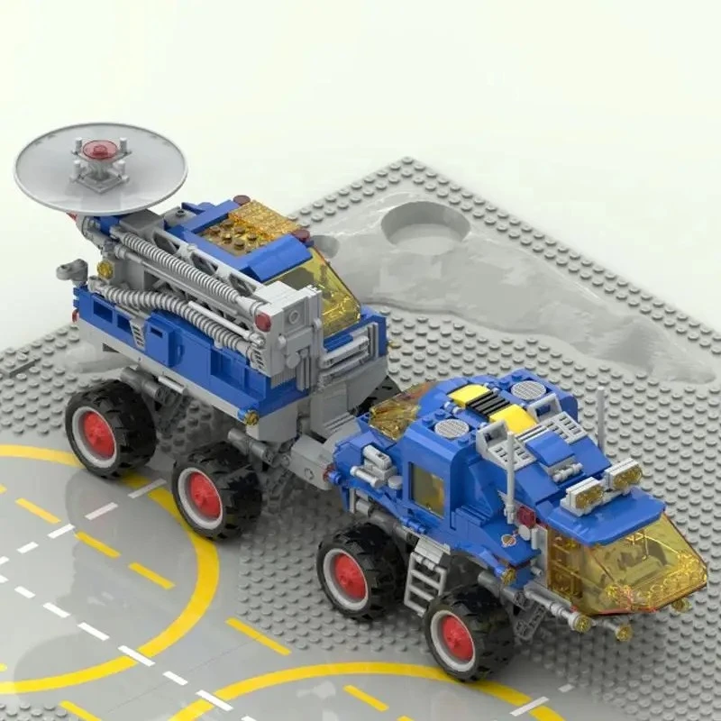 1093PCS Space Movie MOC 8X8Command Control Vehicle Model DIY Creative Ldeas Child Toy Assembly Puzzle Birthday Gift Brick Blocks