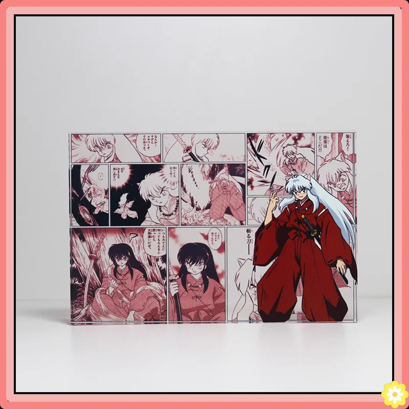 Inuyasha Hoge Transparantie Acryl Kagome Sesshoumaru Anime Merchandise Gift High-definition Printing Originele Unieke Geschenken