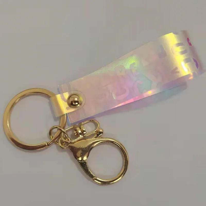 سوار معصم من جلد مينسو، حلقة سلسلة مفاتيح، قلادة، سوار معصم ملون، حبل حقيبة، شعار مطبوع، عصري