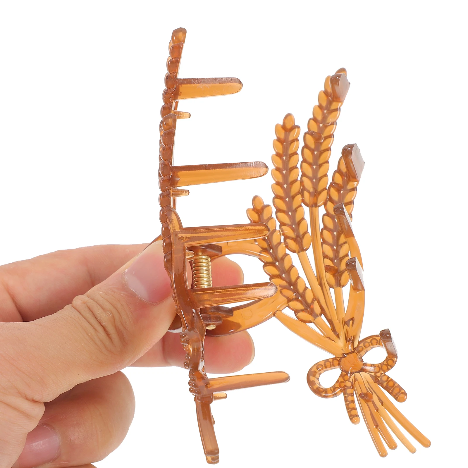 

4pcs Large Women Thick Accessories Plastic Jelly Color Stylish Updo Hairstyle Tools Daily Party Use Claw Clips For Thick Claw