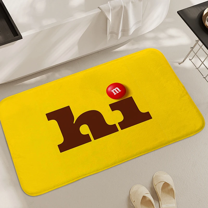 Carpet for Bedroom M&M's Hallway Bathroom Kitchen Mat Anti Slip Entrance Doormat Custom Living Room Rug Modern Home Decoration