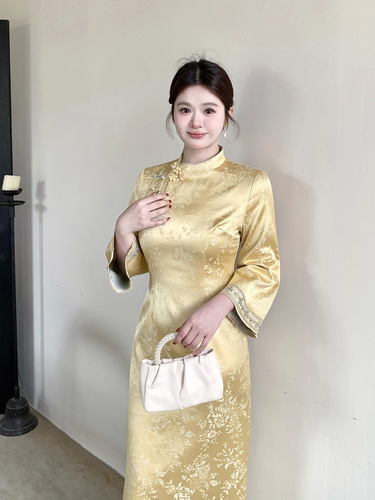 

Потрясающе красивая женская атласная юбка больших размеров с вышивкой Dr, новая улучшенная длинная юбка в китайском стиле с застежкой-молнией