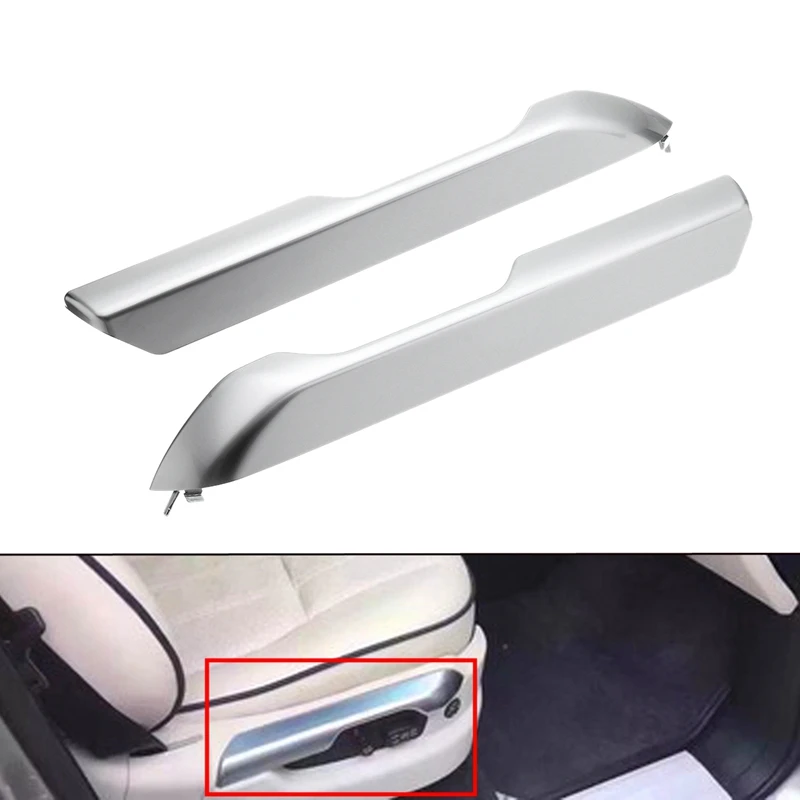 

1 Pair New Car Seat Cushion Valance Chrome Cover Interior Mouldings For Land Rover Range Rover 2004-2012 All Models