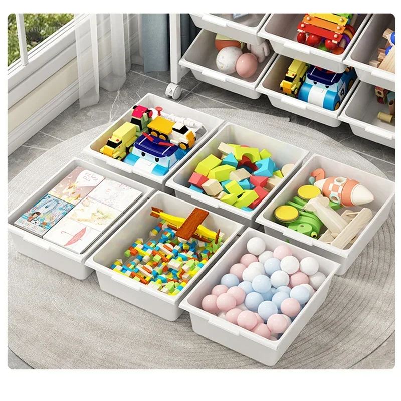 Modern Carbon Steel Bookcases for Home Removable Toy Storage Convenient Bookcase Creative Simple Household Shelf for Library