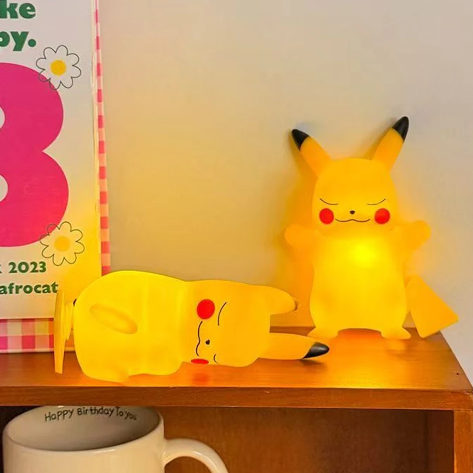 شخصيات البوكيمون ضوء الليل Gengar نموذج كشافات دمية شيطان لعبة هدية الهالوين للأطفال مجموعة إبداعية ألعاب مشرقة 1-4 قطعة #4