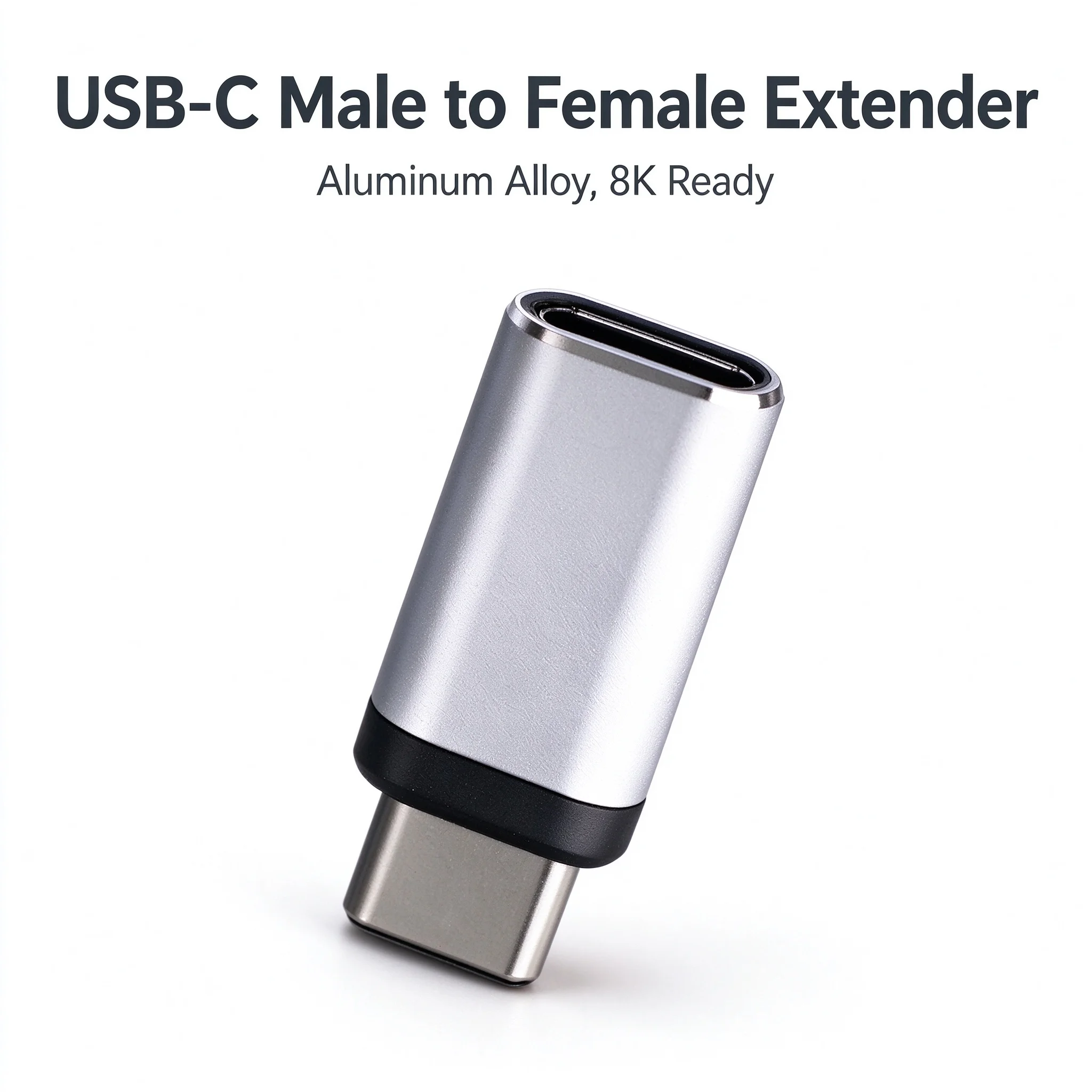 USB C Extension Adapter Male to Female for Keyboard Mouse Receiver, 8K USB4 Type-C Extender Converter