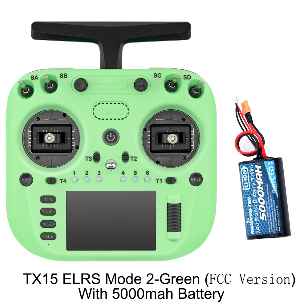 Pre-Order Radiomaster TX15 3,5 inch IPS touchscreen radiocontroller ExpressLRS V5.0 Hall Gimbal ingebouwde gyromicrofoon