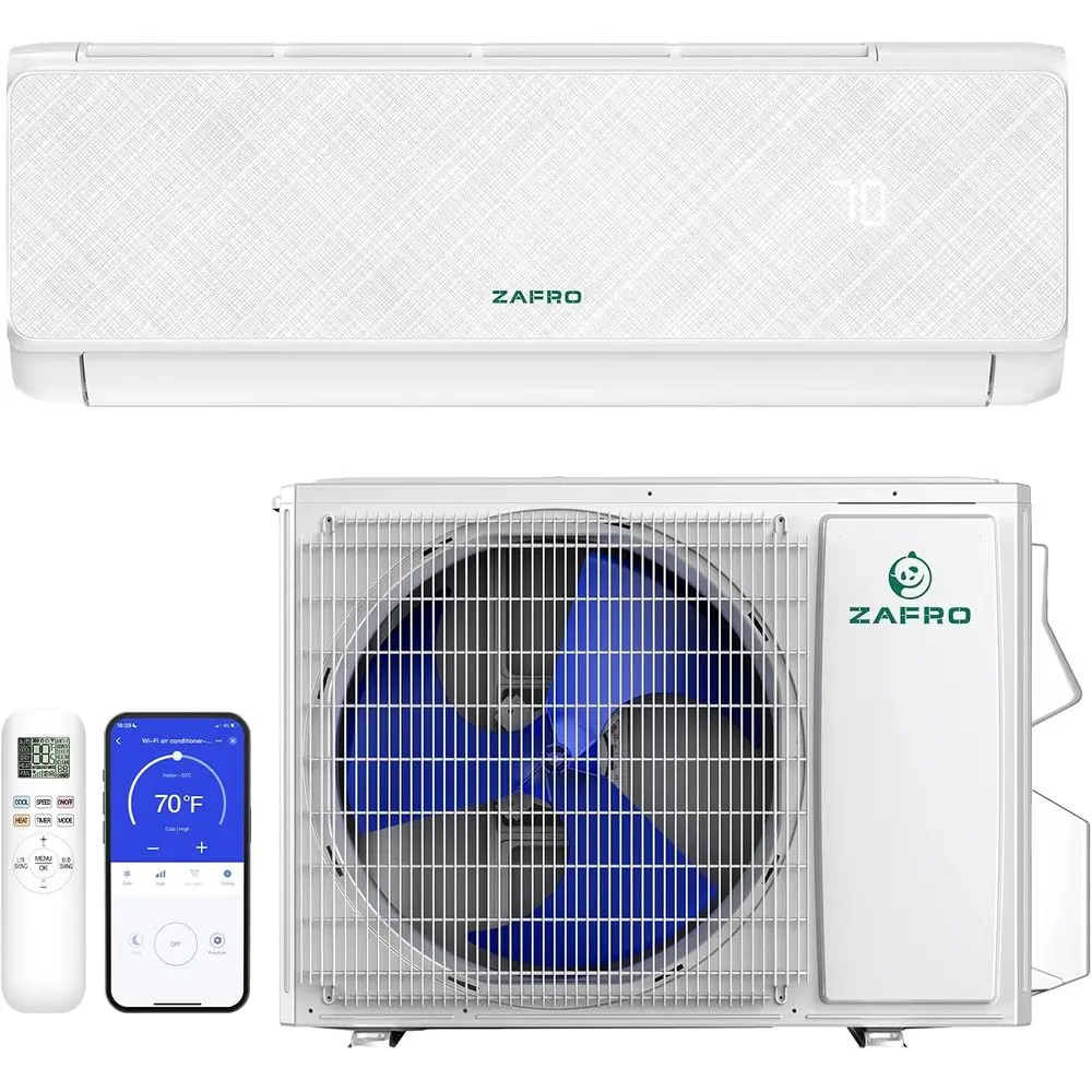 

12000 Mini Split Air Conditioner Heating System, 22 SEER2 Inverter DuctlMini Split AC System with Wii & Remote Control, Ultra Qu