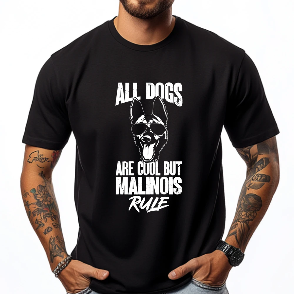 

Belgian Malinois Cool Belgian Shepherd Malinois Camisas Basicas Hombre Funny Shirt Illustration Plain Shirt Student Tshirt