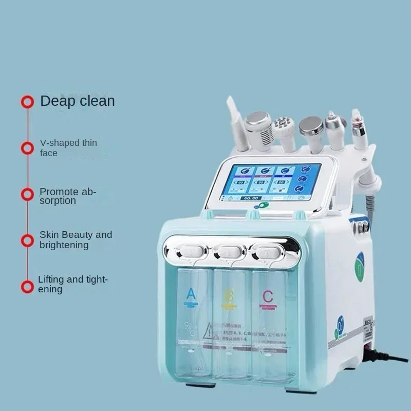 6 in 1RF Vacuum Cleaner Hydraulic Water Oxygen Jet Peeling Hydraulic Microdermabrasion Skincare Beauty Machine