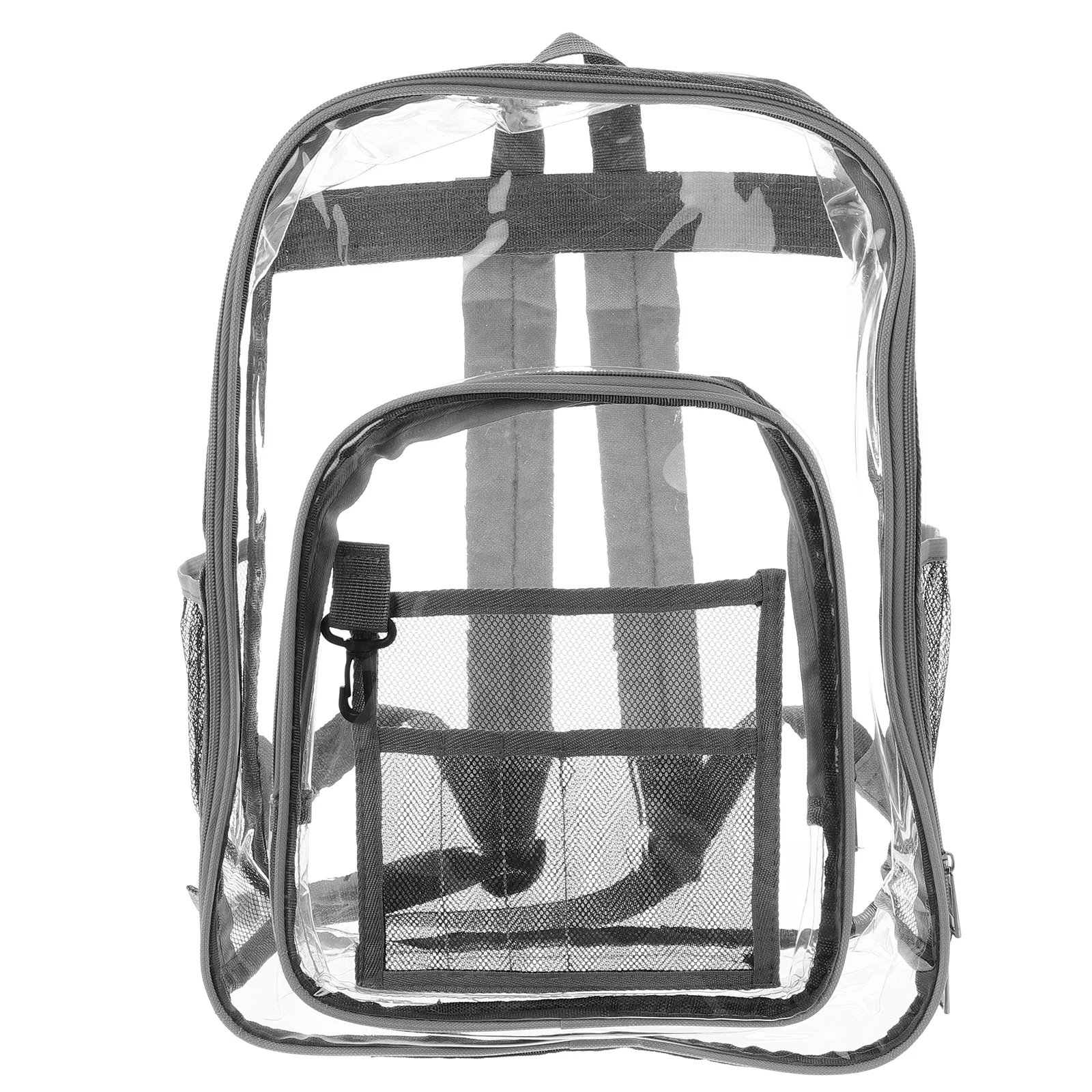 

Transparent Backpack Lightweight Shoulder Bag Adjustable Strap Travel School Supplies Storage Outdoor Stadium Use
