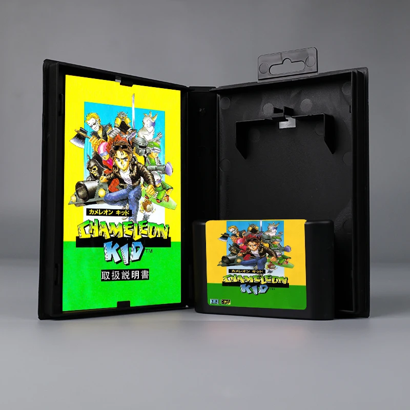 

Kid Chameleon JAP cover 16bit MD game card with box with manual for Sega Genesis Megadrive console