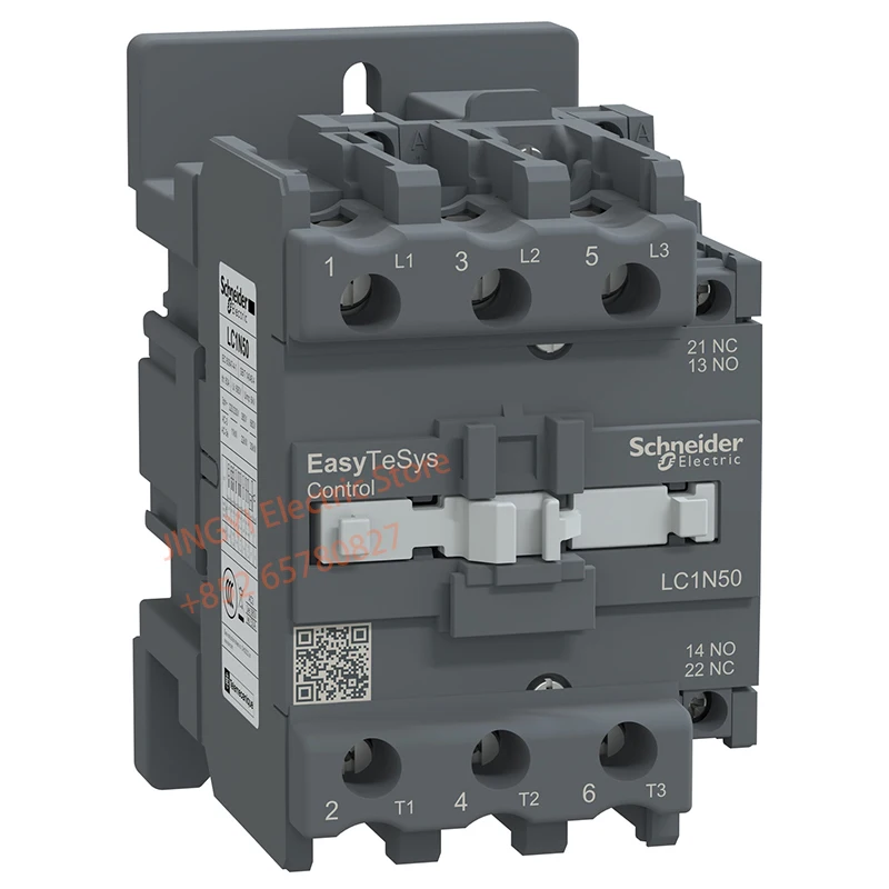 

Original LC1N50M5N Ac contactor (AC coil) Easy TeSys Control 3P contactor (1NO+1NC) -AC-3 - = 440V 50A-220V coil 50Hz