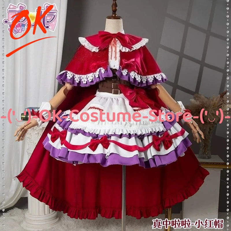 PriPara 10th Anniversary Manaka Laala Cosplay-Kostüm, Märchen-Serie, Rotkäppchen-Umhangkleid, Halloween-Party-Uniform