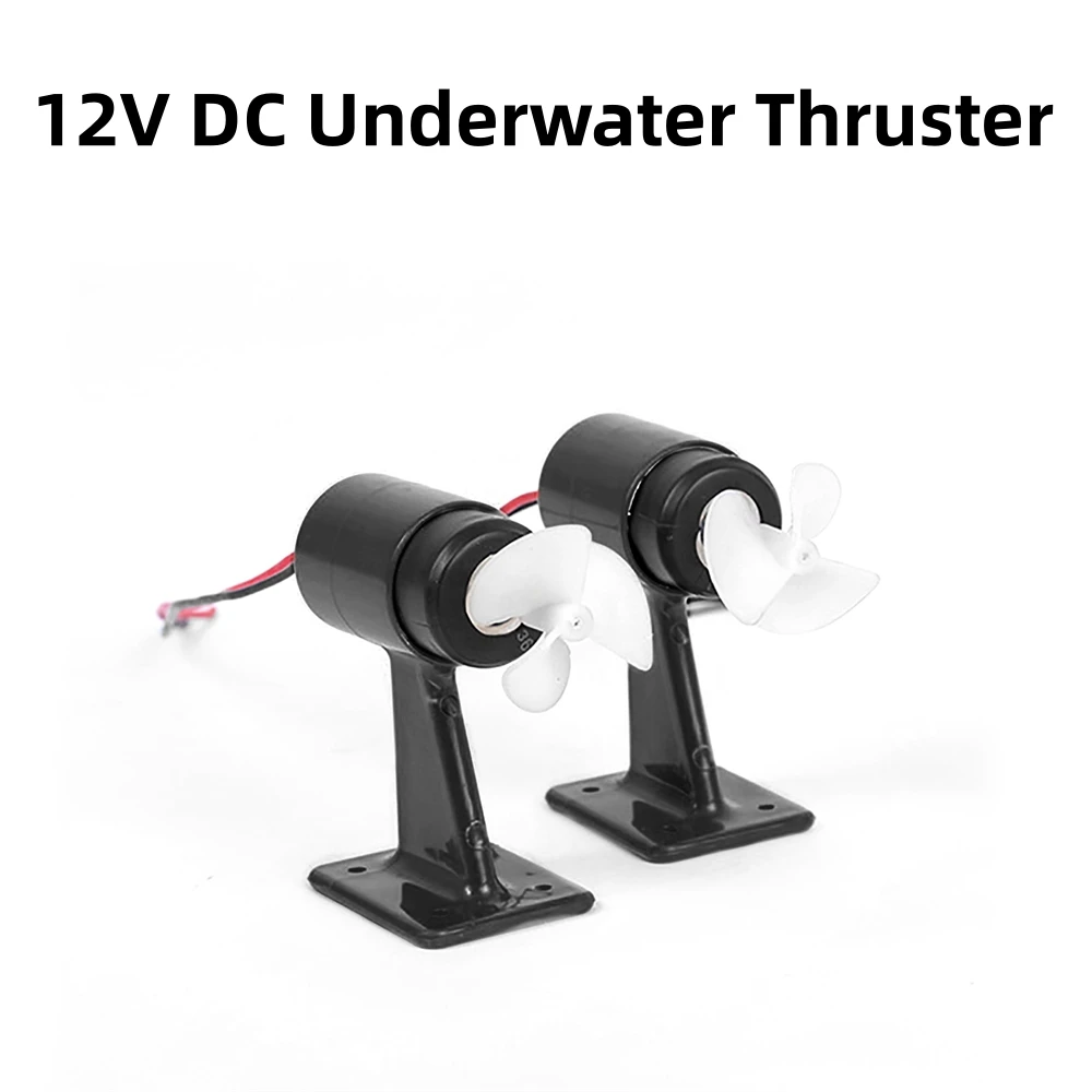 12V Jet Boot Unterwasser 3-Blatt Propeller für DIY RC Köder Boot Schiff U-Boot Teile Motor-Motor CW + CCW Thruster Kit