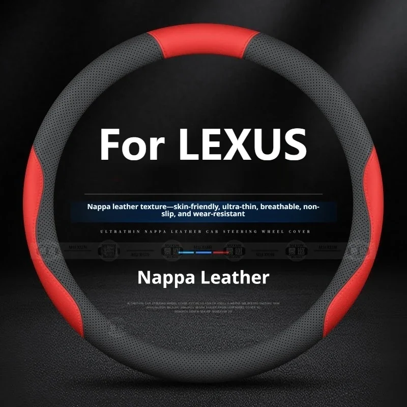 Luxury Car Steering Wheel Cover for Lexus Ls Es Es300h Rx NX Rx350 Rx500h Nx350h Nx450h Anti-slip Wear Resistant Car Accessories