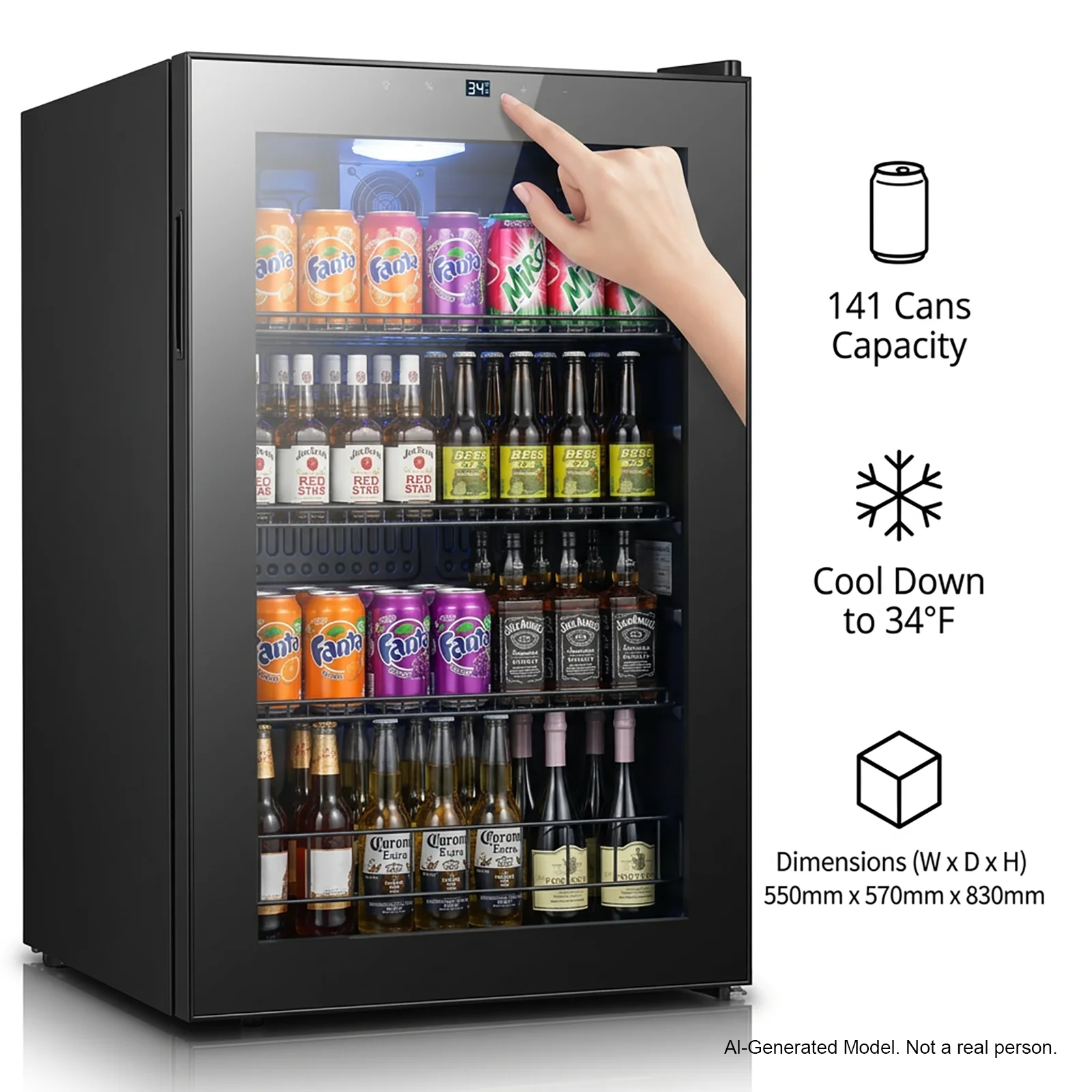 Mini Glass Door Beverage Coole - đánh giá và giá Wine Beer Cooler Direct
