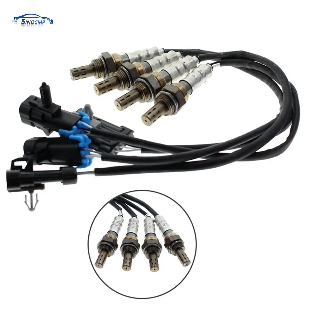 

4 PCS Upstream & Downstream O2 Lambda Oxygen Sensor Fits For 1996-2002 Cadillac Chevrolet GMC 9617178 2344012 2344018 SG236