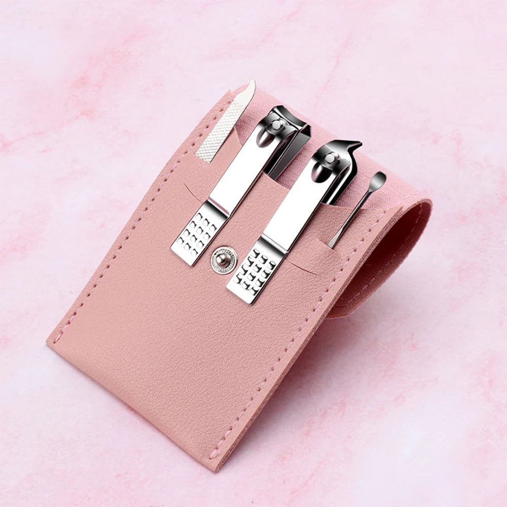 Stainless Steel Nail Clipper Manicure Set Cuticle Grooming Tools Multi-quantity to choose Nail Cutter Trimmer Rose Gold