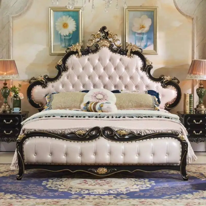 Couples Cheap European Double Bed Australia Soft Storage Luxury European Double Bed Wooden Modern Cama Matrimonial Furniture