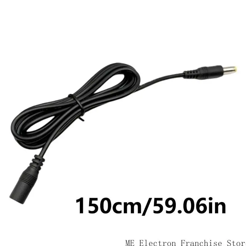 Удлинительный кабель T5EA для камер безопасности 150 см Удлиняющий кабель Женский до мужской стабильной трансмиссии DC5,5 мм x